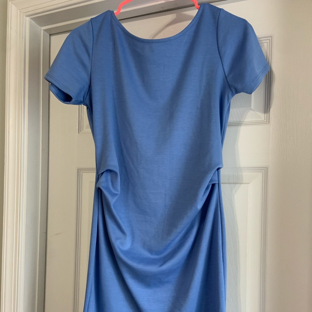 Pink blush maternity dress